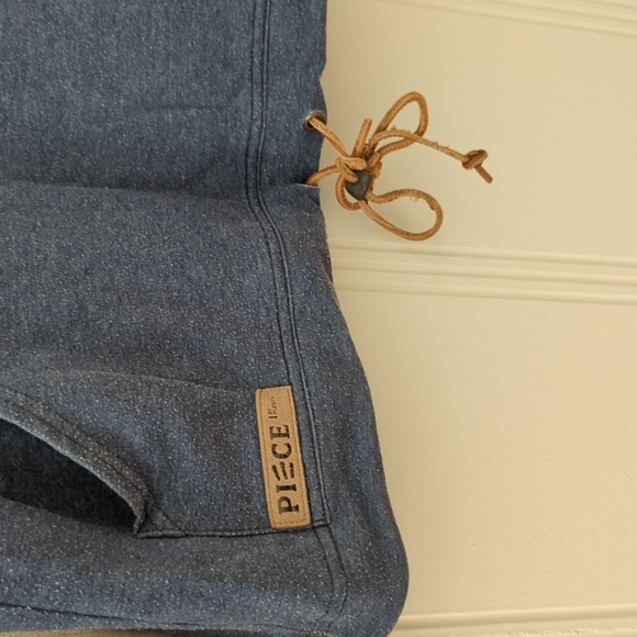 Plenty Humanwear blue and white sweater in medium - Picture 3 of 4